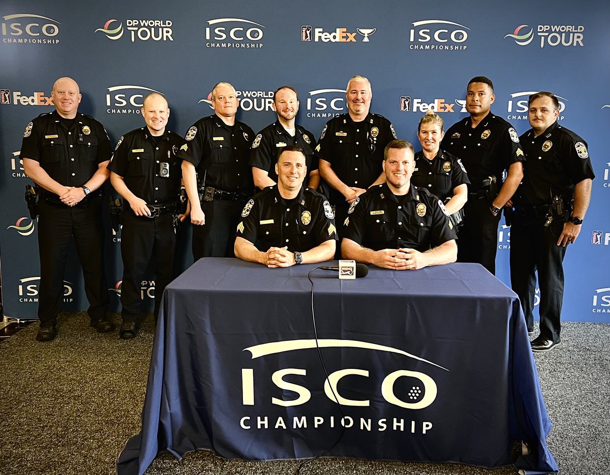 The law enforcement security detail for the 2025 ISCO Championship at Hurstbourne Country Club